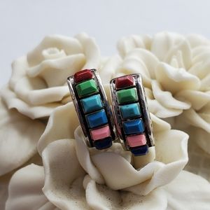 Silpada Multigemstone Post Earrings (Rare)